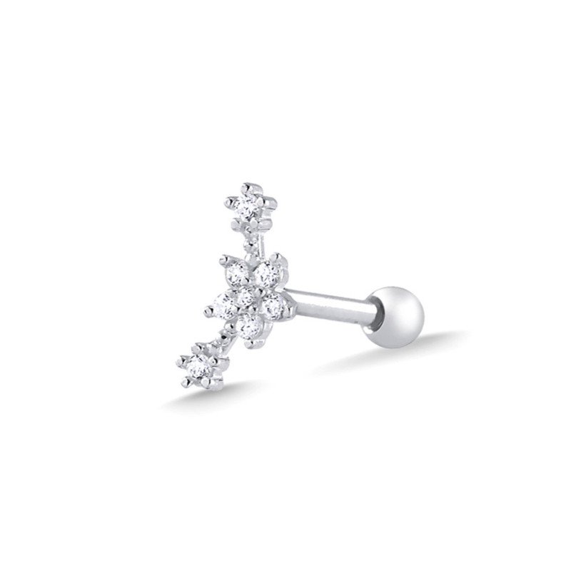 Piercing de Orelha - Cluster Flores - 6ORE1014