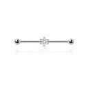 Outros Piercings - Transversal - Flor com Cristais  - 5TRA103