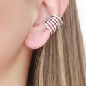 Piercing para Orelha Ear Cuff Fake Luxo Cravejado – Brilho sem Furo - 6ORE1023