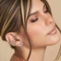 Piercing para Orelha Ear Cuff Fake Luxo Cravejado – Brilho sem Furo - 6ORE1023