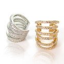 Piercing para Orelha Ear Cuff Fake Luxo Cravejado – Brilho sem Furo - 6ORE1023