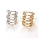 Piercing para Orelha Ear Cuff Fake Luxo Cravejado – Brilho sem Furo - 6ORE1023