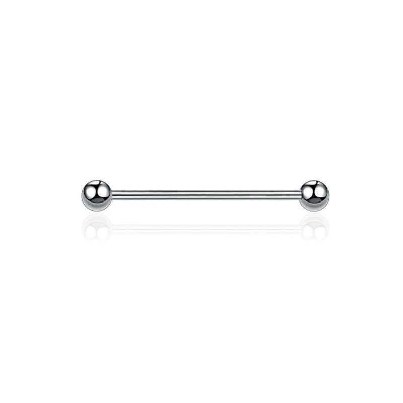 Delicado Piercing para Mamilo - Haste e Bolinha em Aço Cirúrgico - 14MAM32