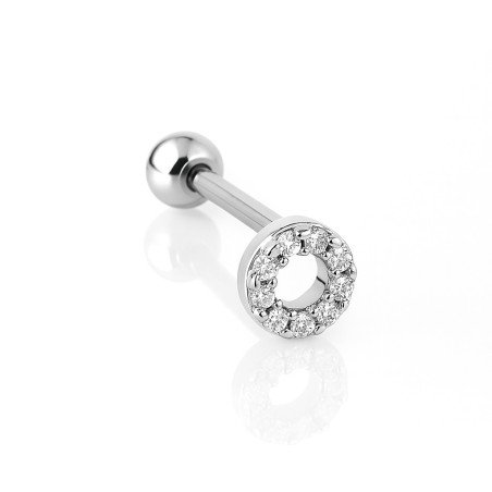 Piercing para Orelha - Círculo Fashion em Prata 925 - 6ORE1040
