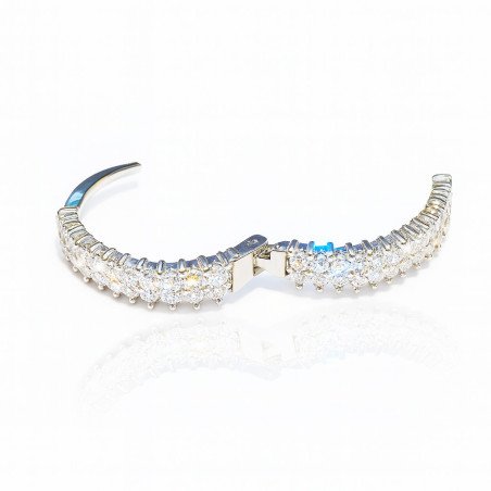 Piercing de Orelha Conch - Argola Clicker Dupla de Zircônias - 6ORE1042