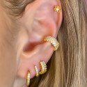 Piercing para Orelha - Flor de Lótus em Prata 925 - 6ORE1052