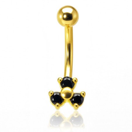 Piercing Rook / Íntimo Genital Banhado a Ouro - Trillion - Christina - 18INT29