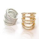 Piercing para Orelha Ear Cuff Fake Luxo Cravejado – Brilho sem Furo - 6ORE1023