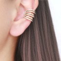 Piercing para Orelha Ear Cuff Fake Luxo Cravejado – Brilho sem Furo - 6ORE1023