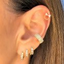 Piercing para Orelha Fake Luxo Cravejado – Brilho sem Furo - 6ORE1056