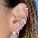 Piercing para Orelha Fake Luxo Cravejado – Brilho sem Furo - 6ORE1056