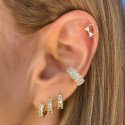 Piercing para Orelha Fake Luxo Cravejado – Brilho sem Furo - 6ORE1056