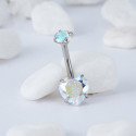 Piercing de Umbigo - Coração em Zircônia - 1COR108