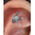 Piercing Labret Escorpião em Titânio -  7TRG278
