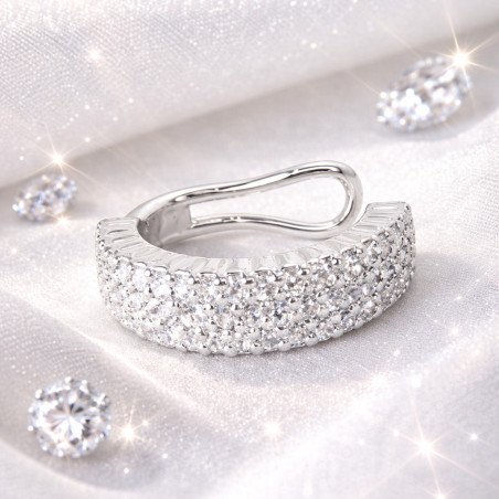 Piercing Fake Cravejado em Zircônias - 6ORE1070