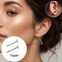 Taper em Titânio para Piercings 1.2 mm Pin Push ou Rosca Interna - 18ACE001