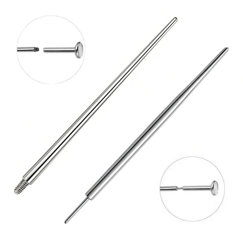 Taper em Titânio para Piercings 1.2 mm Pin Push ou Rosca Interna - 18ACE001