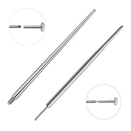 Taper em Titânio para Piercings 1.2 mm Pin Push ou Rosca Interna - 18ACE001