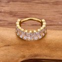 Piercing Hélix Argola Elegance Zircônias Baguete - 100% em Titânio - 6ORE1075