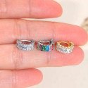 Piercing Hélix Argola Elegance Zircônias Baguete - 100% em Titânio - 6ORE1075