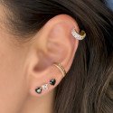 Piercing Hélix Argola Elegance Zircônias Baguete - 100% em Titânio - 6ORE1075