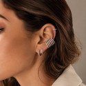 Piercing Hélix Argola D tripla face com Zircônias - 100% em Titânio - 6ORE1080