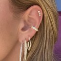 Piercing Fake Semi Joia Cravejado em Zircônias - 6ORE1088