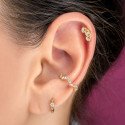 Piercing para Orelha Semi Joia Cravejada – Brilho sem Furo - 6ORE1089