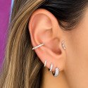 Piercing de Tragus Labret Mini Guirlanda com Zircônias  - Titânio Pin Push - 7TRG283