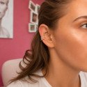 Piercing Fake Semi Joia Cravejada Argolas com Zircônias - 6ORE1101