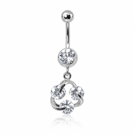 Piercing de Umbigo com Cristais - 1DIV147