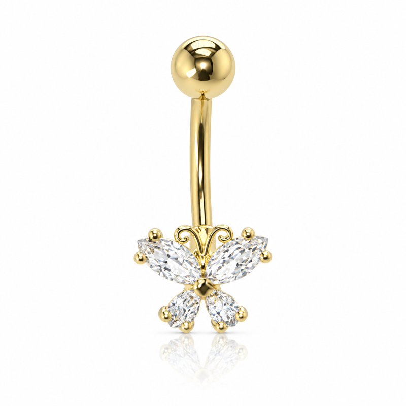 Piercing de Umbigo - Dourado - 1DOU33