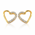 Piercing de Orelha Daith Dourado com Cristais- 6ORE306