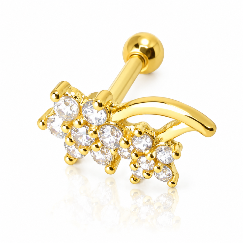 Piercing de Orelha - Dourado - 6ORE308