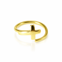 Piercing de Orelha - Argolinha Dourada - 6ORE321