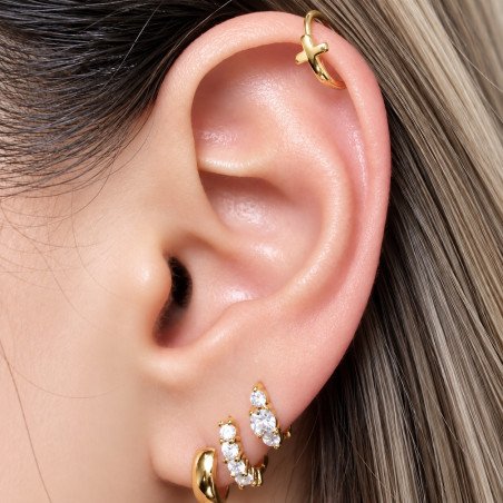 Piercing de Orelha - Argolinha Dourada - 6ORE321