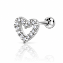 Piercing para Orelha com Lindo Coração - 6ORE353