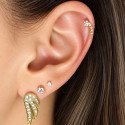 Piercing para Orelha Banhado a Ouro com Cometa Divino - 6ORE356