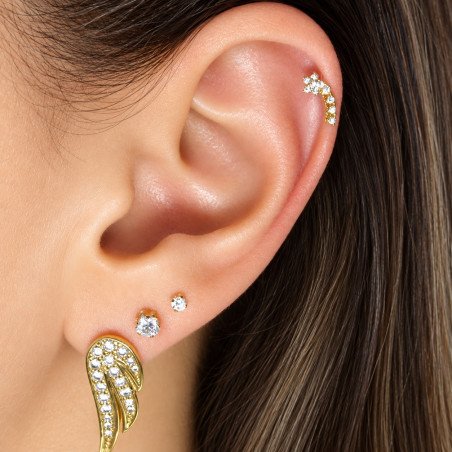 Piercing para Orelha Banhado a Ouro com Cometa Divino - 6ORE356