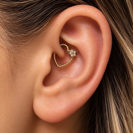 Piercing de Orelha Dourado Daith - 6ORE403