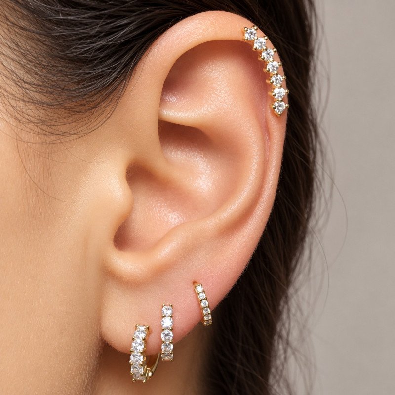 Piercing Cluster Zircônia - 6ORE406