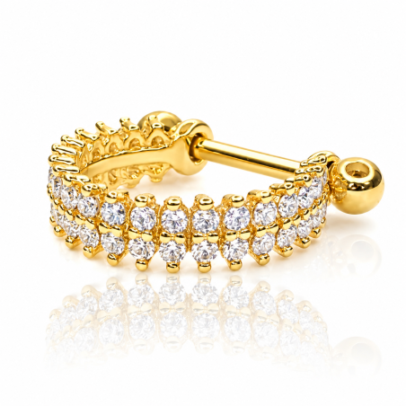 Piercing de Orelha Hélix ou Conch Dourado - 6ORE414