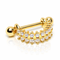 Piercing de Orelha Hélix ou Conch Dourado - 6ORE414