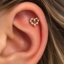 Piercing de Orelha - Coração - 6ORE443