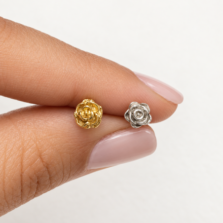 Piercing de Orelha - Rosa -  6ORE447