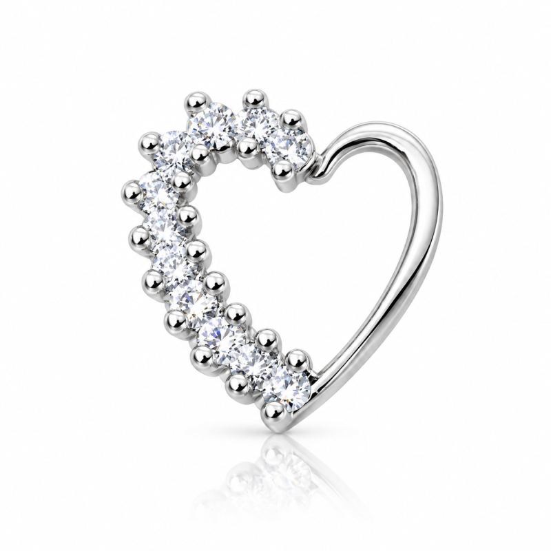 Piercing de Orelha Daith com Cristais - 6ORE452