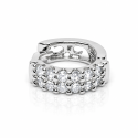 Piercing de Orelha - Argolinha com Cristais - 6ORE454