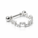 Piercing para Orelha Conch Escada com Cristais - Joia Blindada - 6ORE466