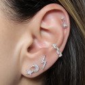 Piercing para Orelha Conch Escada com Cristais - Joia Blindada - 6ORE466