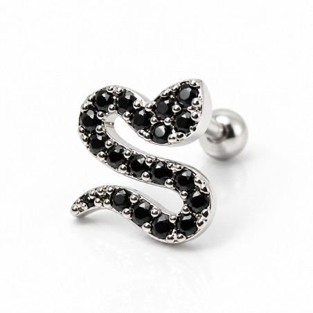 Piercing de Orelha - Serpente - 6ORE486